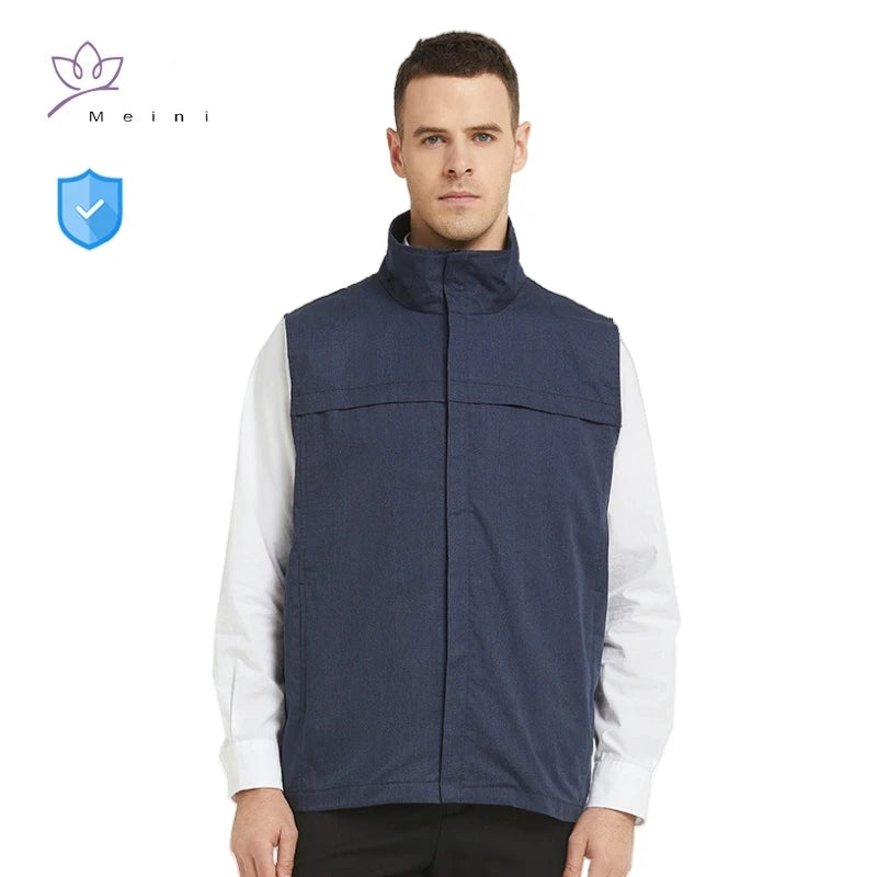 Anti-Strahlung Metall faser Weste High Neck schützen Schilddrüse Kommunikation Basisstation elektro magnetische Strahlung Abschirmung Kleidung