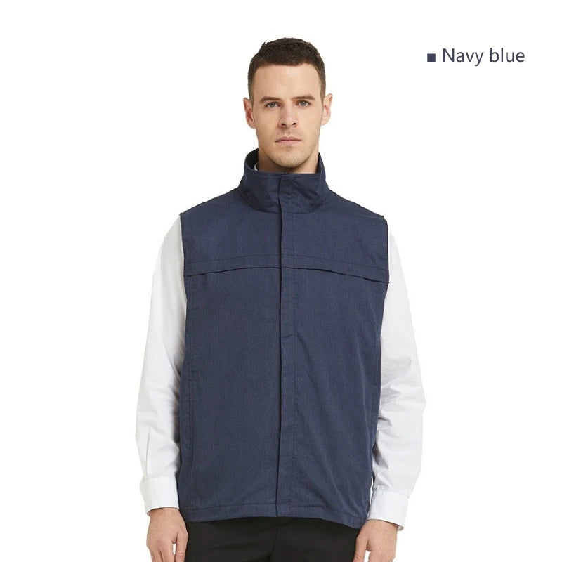 Anti-Strahlung Metall faser Weste High Neck schützen Schilddrüse Kommunikation Basisstation elektro magnetische Strahlung Abschirmung Kleidung