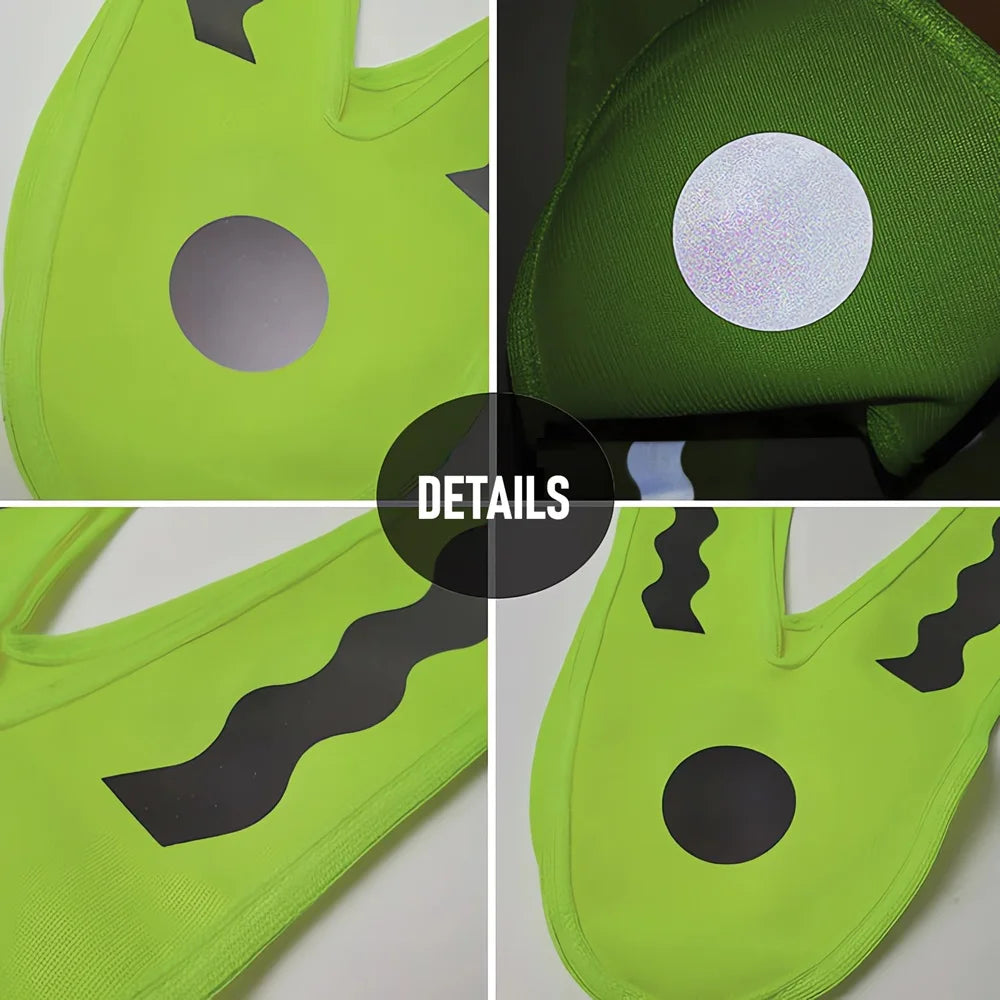 1/2/3/5Pcs Fluoreszierende Hohe Sichtbarkeit Kinder Weste Sicherheit Shirt Schnell Trocken Arbeit Tragen jungen Mädchen Nacht Zyklus Radfahren Langlebig