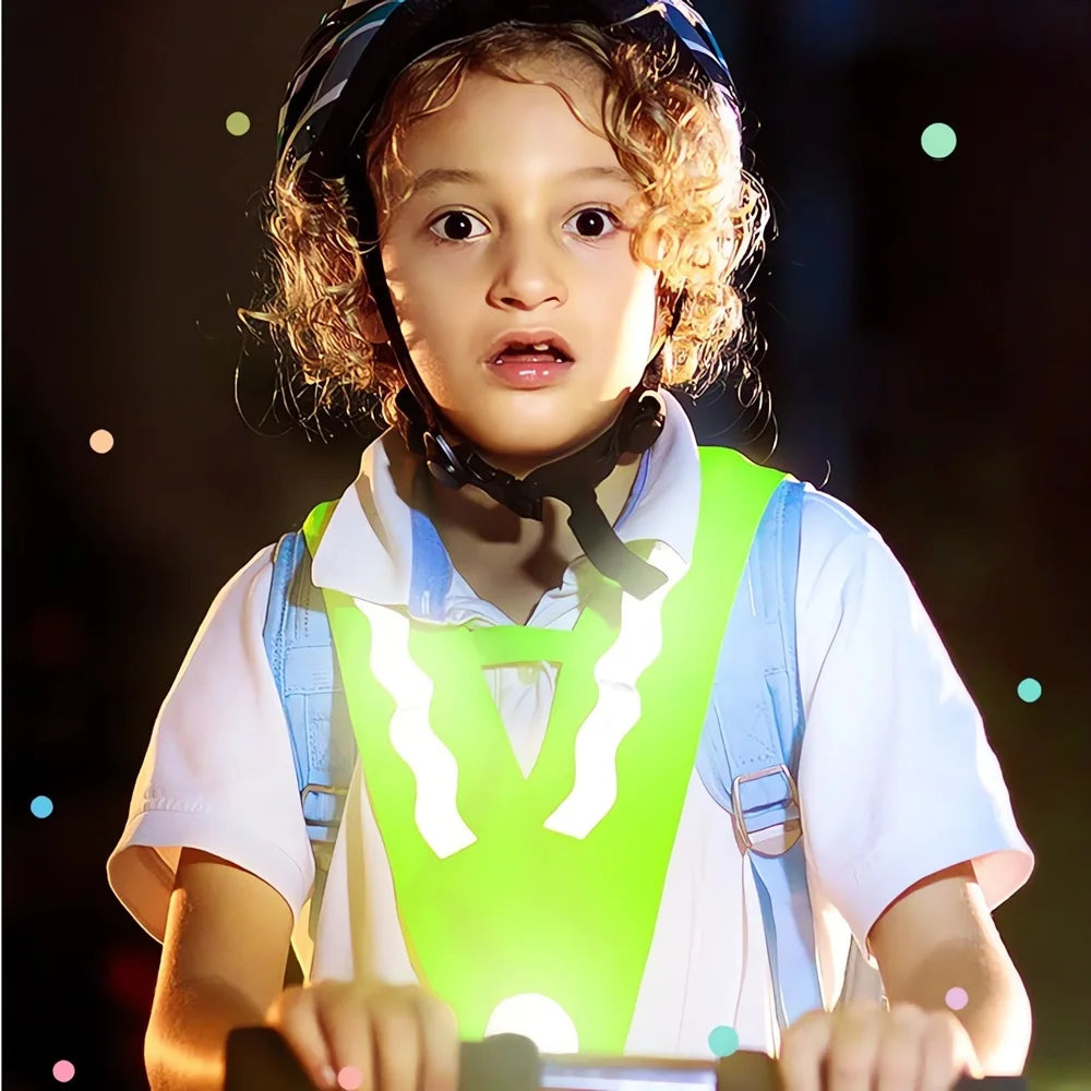 1/2/3/5Pcs Fluoreszierende Hohe Sichtbarkeit Kinder Weste Sicherheit Shirt Schnell Trocken Arbeit Tragen jungen Mädchen Nacht Zyklus Radfahren Langlebig
