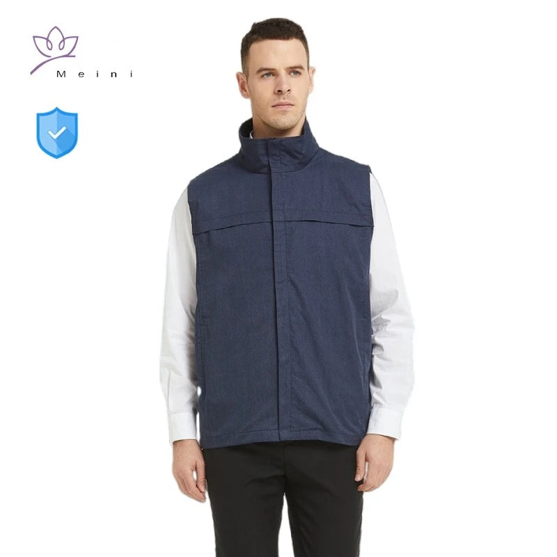 Anti-Strahlung Metall faser Weste High Neck schützen Schilddrüse Kommunikation Basisstation elektro magnetische Strahlung Abschirmung Kleidung